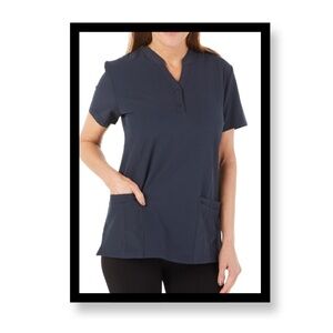 NWT GT Performance Navy Blue Women's  Scrub Top